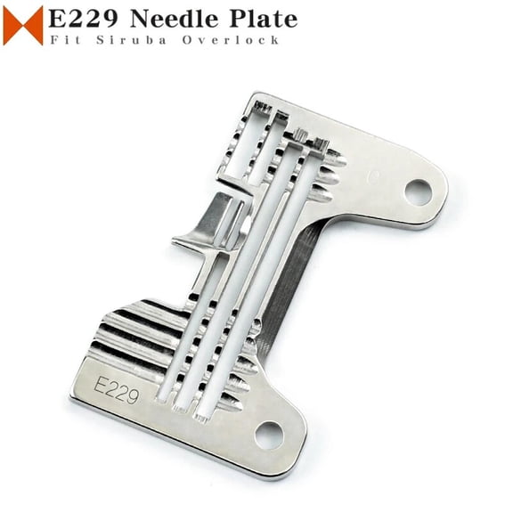 E229 Throat Plate Fit For Siruba 747K-514 988 (4 Thread) Industrial Overlock Sewing Machine Parts Needle Plate 2x4mm