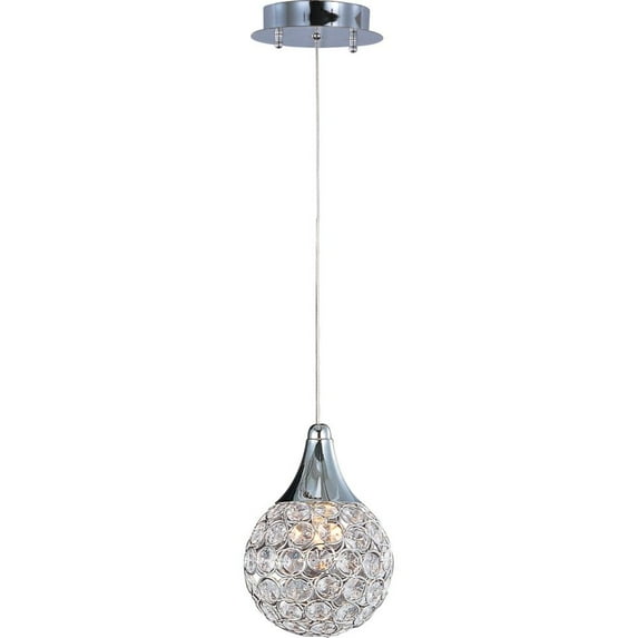 E24023-20PC ET2 Lighting Brilliant-1 Light Pendant in Contemporary style-5 Inches wide by 7 inches high -Traditional Installation