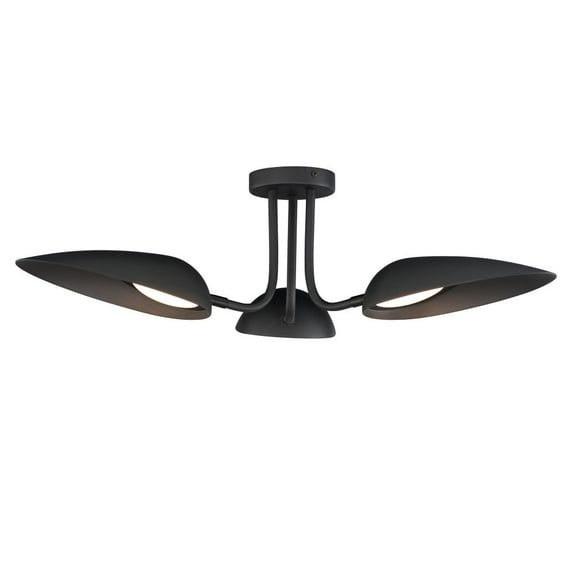 E24094-BK-ET2 Lighting-Marsh - 27W 3 LED Flush Mount-8 Inches Tall and 32 Inches Wide