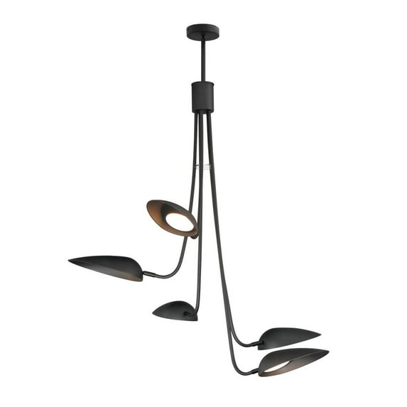 E24095-BK-ET2 Lighting-Marsh - 45W 5 LED Pendant-44 Inches Tall and 43 Inches Wide