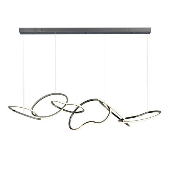 E24618-BC-ET2 Lighting-Unity - 64W 1 LED Linear Pendant-15.25 Inches Tall and 11.75 Inches Wide-Black Chrome Finish