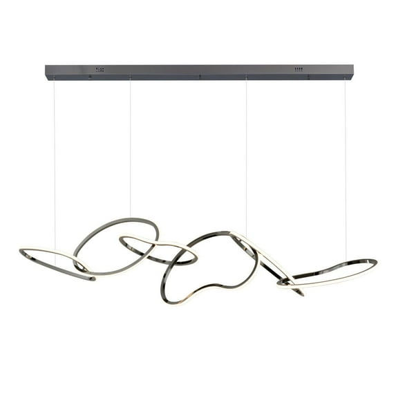 E24618-BC-ET2 Lighting-Unity - 64W 1 LED Linear Pendant-15.25 Inches Tall and 11.75 Inches Wide-Black Chrome Finish