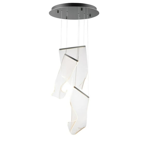 ET2 Lighting - Rinkle - 9W 3 LED Pendant-15.75 Inches Tall and 15.75 Inches Wide