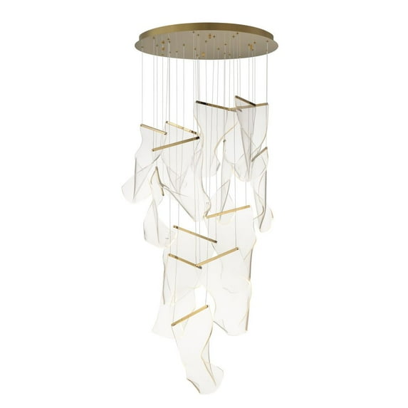 E24877-133FG-ET2 Lighting-Rinkle - 42W 14 LED Pendant-15.75 Inches Tall and 27.5 Inches Wide