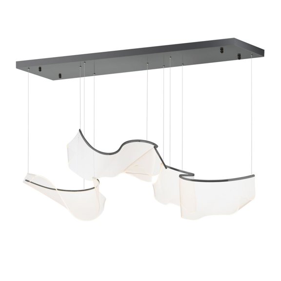 E24883-133BGM-ET2 Lighting-Rinkle - 99W 3 LED Pendant-13.25 Inches Tall and 16.5 Inches Wide-Brushed Gunmetal Finish