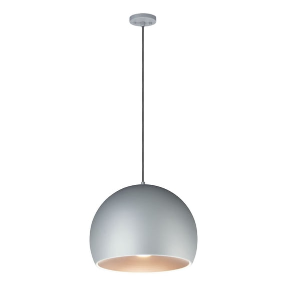 E24924-DGCOF-ET2 Lighting-Palla-8W 1 LED Pendant-15.75 Inches wide by 11.75 inches high-Dark Gray/Coffee Finish
