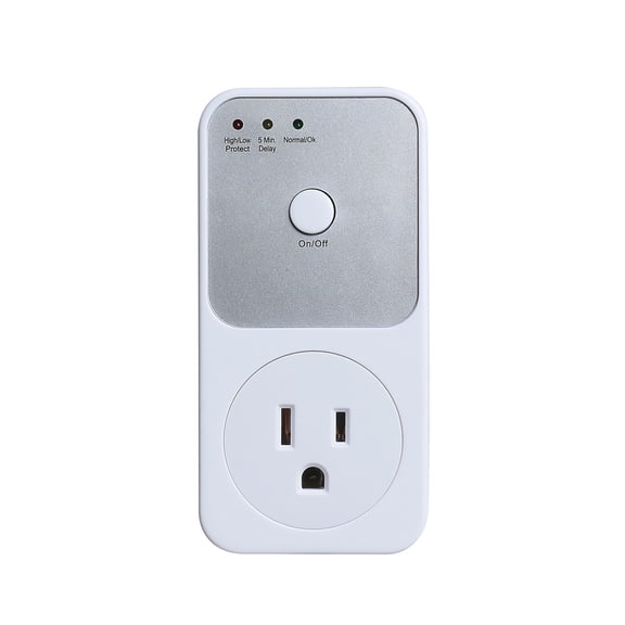 E25599US Multifunctional Refrigerator Voltage Protector, US Plug Automatic Electrical Socket, 3680W Surge Suppressor for Home Kitchen Appliances
