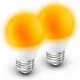 thumbnail image 1 of E26 1800K Amber Warm Sleep Light Bulb, 40W Equivalent, Blue Light Blocking, 3W Mood Soothing Night Bulb, Non-Dimmable, 2 Pack, 1 of 7