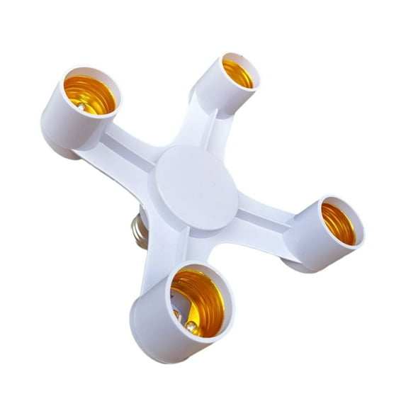 E26 E27 7 6 5 4 3 in 1 LED Light Bulbs Socket Adapter Splitter, Standard Lamp Holder Base Converter for Home Commercial
