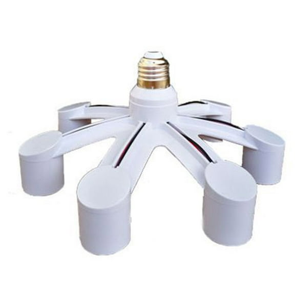 E26 E27 7 6 5 4 3 in 1 LED Light Bulbs Socket Adapter Splitter, Standard Lamp Holder Base Converter for Home Commercial
