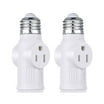 Light Bulb Socket Adapter - Converts Medium E26/E27 Base To Candelabra E12 (TORCHSTAR)