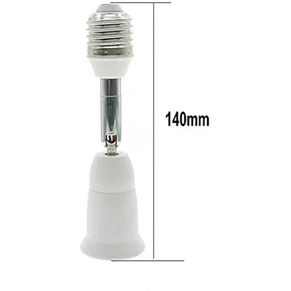 E26/E27 Light Socket Extender, 4.5 Inch Extension,Adjustable Vertical 90Horizontal 360, 100V - 250V, Max 150W, Medium Screw Base Light Converter Socket Extender,2-Pack$$Tools