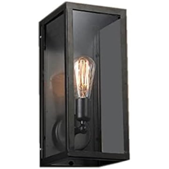 E26 Industrial Retro Metal Cage Wall Light Wrought Iron Frame Shade High Light Transmission Wall Lamp Kitchen Wall Light Foyer Hallway Sconce 36CM16CM