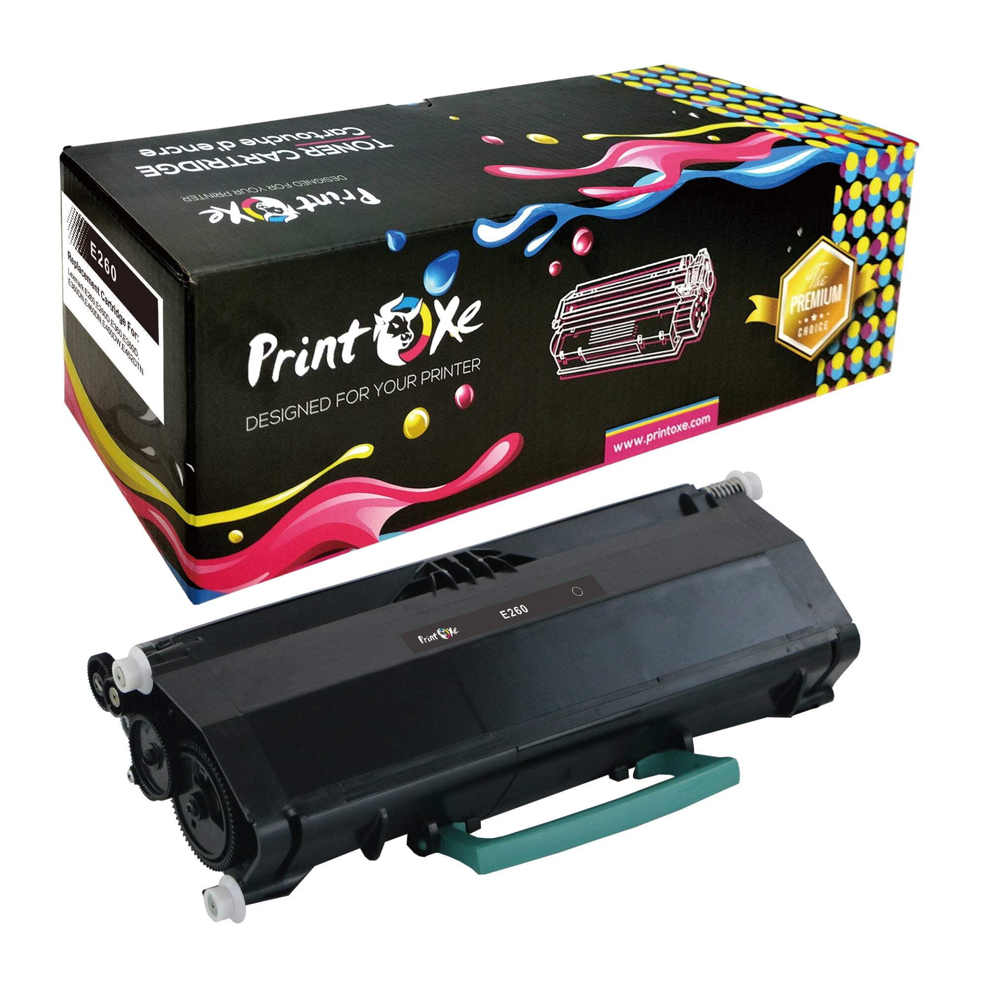 Zestaw Toner Bęben Do LEXMARK E 260 360 460 462 Zgodny Z E260A11E / E260X22G