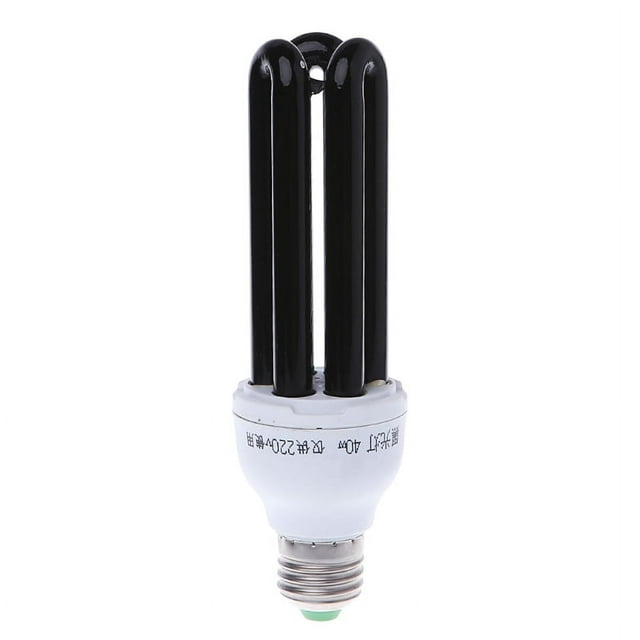 E27 15/20/30/40W UV Ultraviolet Fluorescent Blacklight CFL Light Bulb ...