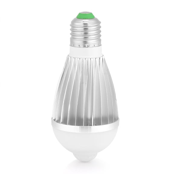 E27 Automatic Infrared Motion Sensor LED Night Light Lamp Bulb 7W/ White/ 6500k