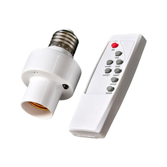 E27 Base Lamp Holder Light Switches Kit Remote Control Light Socket