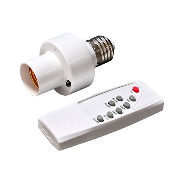 1/3 Set E27 Base Lamp Holder Light Switches Remote Control Light Socket Wireless Light Bulbs Socket Switches with Timer