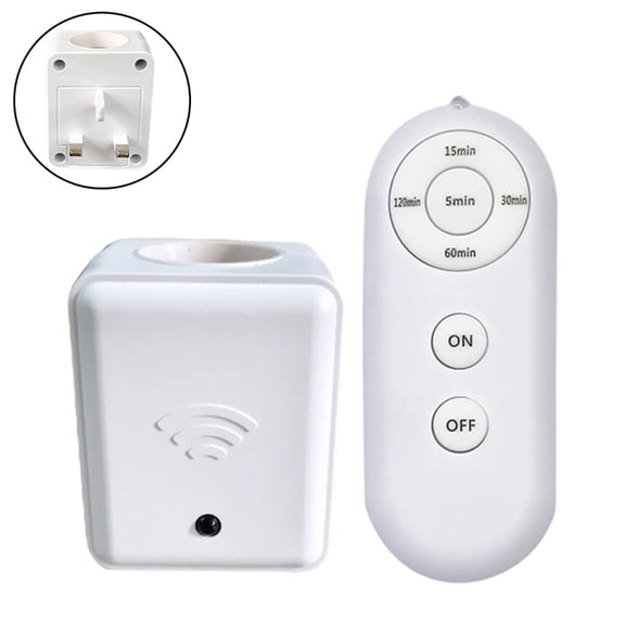 E27 Base Socket Supporting Remote Timer Control 5 Setting Programmable Socket for Various Lamp Types UK Plug