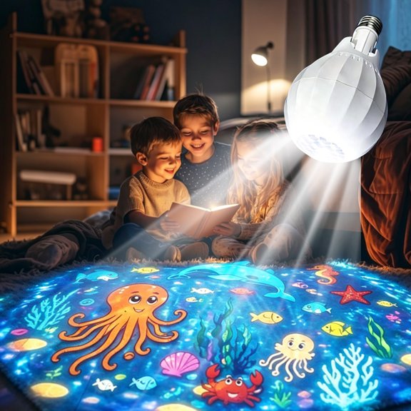 E27 Bulb - Christmas Snowflake Bulb Projection Light with Storm Projector Holiday Home Decorative Light
