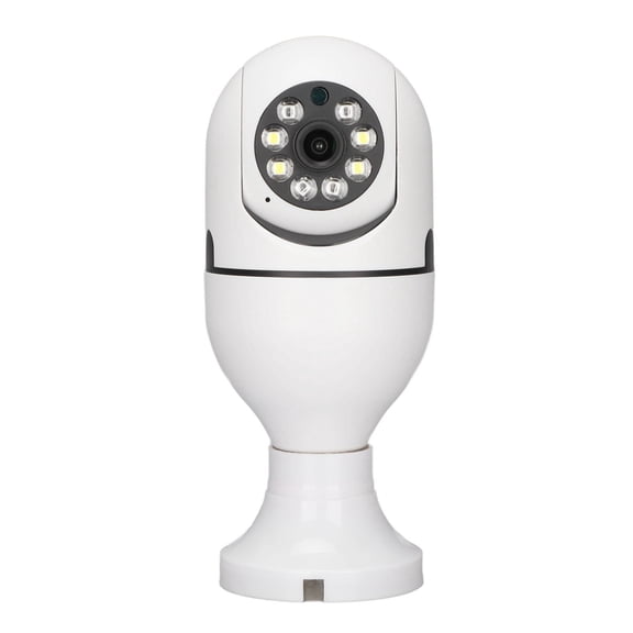 E27 Bulb WiFi Smart Camera 1080P Security Monitor with Two-Way Audio and Night Vision for Indoor Home Safety