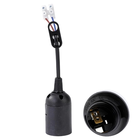 E27 Construction Socket Lamp Holder With Cable Quick Install Bulb Lamps Holder Renovation Socket Lighting Accessories