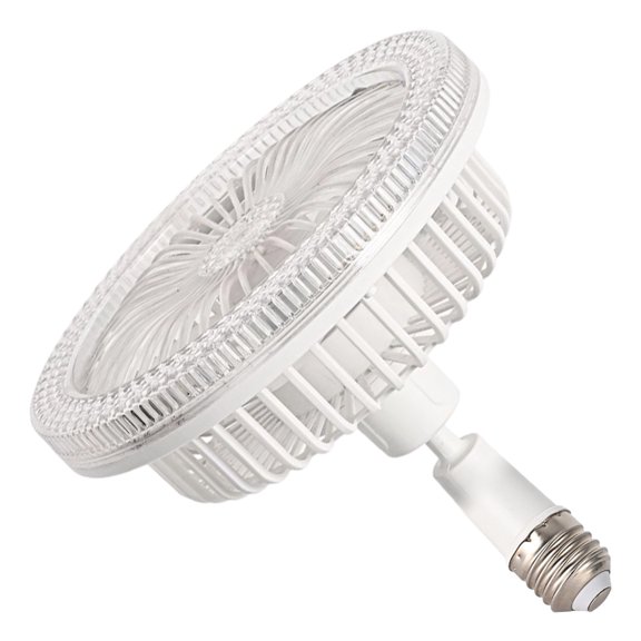 E27 Converter Base Quiet Cooling Fan Light Remote Controlled 3 Speeds Adjustable Ceiling Fan Light Easy to Install