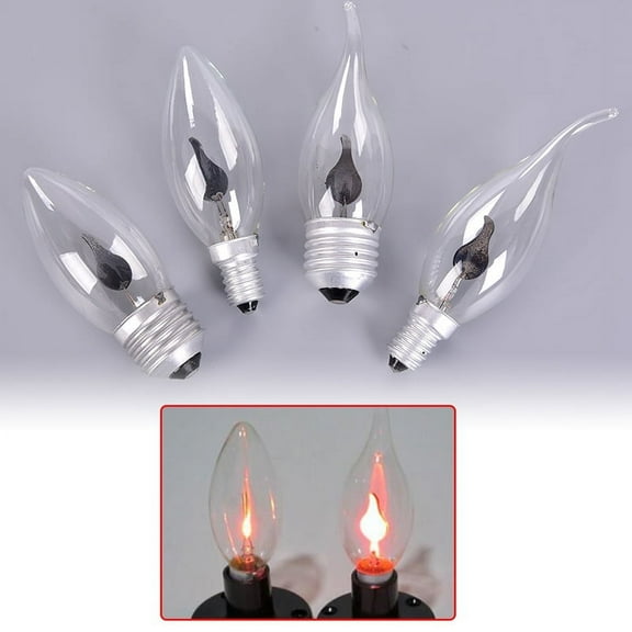E27 E14 LED Burning Candle Light Fire Effect Decorative Flame Flame Lamp Bulb