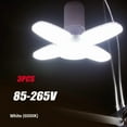 thumbnail image 1 of E27 Foldable Fan Shape LED Bulb Lamp  220V 110V 40 LEDs Light Bulbs For Home Ceiling Lamp Warehouse Garage  White Light 6500, 1 of 10