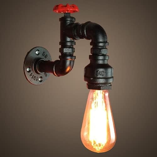E27 Industry Water Pipe Faucetwall Lamp Aluminum Alloy Retro Wall Light Decoration Cafe Bar Wall High Light Transmittance Corridor Lights