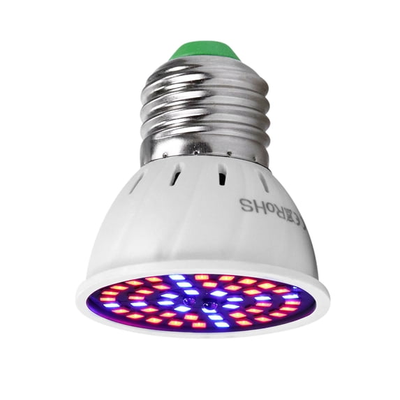 E27 LED Plant Grow Light Bulb - Red Blue Spectrum for Indoor Plants - 3.2 Inch Compact Design - Energy Saving PC & Fiberglass Construction - 1 Pack