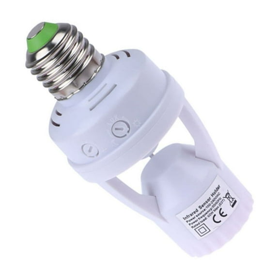 E27 Led Lamp Base with Motions Sensors PIRs Human Induction Light Bulb Holder Socket Adapter Converters Adjustable