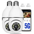 thumbnail image 1 of E27 Light Bulb Camera , 2.4GHz & 5G WiFi Security Cameras Wireless Outdoor, 1080p Wireless Cameras for Home Security, Indoor Security Camera System 2Pcs, 1 of 7