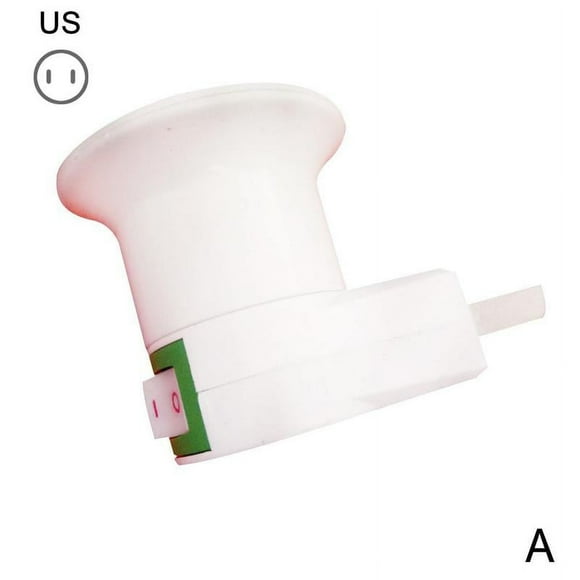 E27 Light Bulb Socket Holder Plug-in Adaptor Screw Lamp US Wall Plug Base-- H3C3