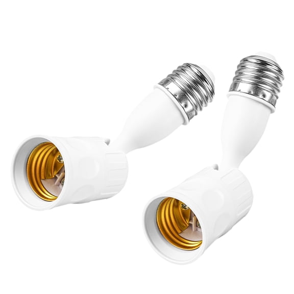 E27 Lights Bulb Sockets Converters With Flexible Angled Adjustment For Indoor Lighting And Decorative Bulbs