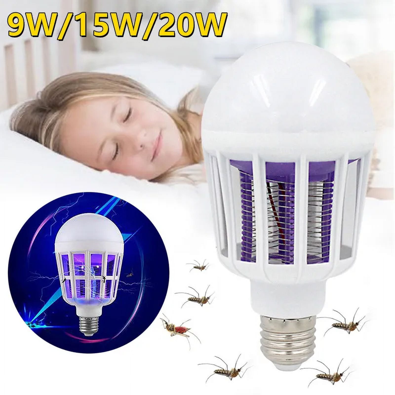 E27 Mosquito Killer Lamp 9/15/20W With Holder LED Mosquito Trap Insect