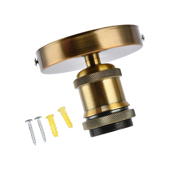 E27 Screw Head Light Socket Ceiling Screw Light Lamp Holder Vintage E27 Bulb Base Wall Lamp Bulb Holder Socket