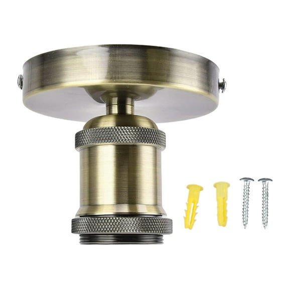 E27 Screw Head Light Socket Ceiling Screw Light Lamp Holder Vintage E27 Bulb Base Wall Lamp Bulb Holder Socket