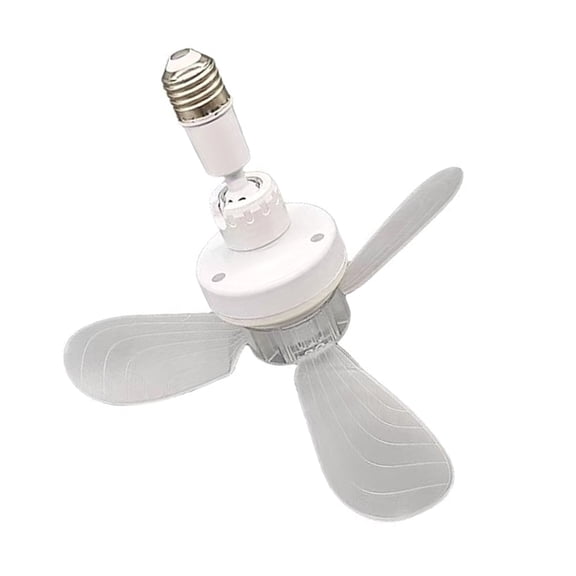E27 Screw In Ceiling Fan AC85-265V With Adjustable Angles Quiet Operations For Kitchen Bedroom Dormitory Indoor Space