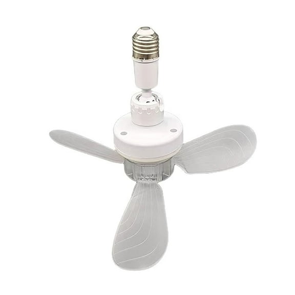 E27 Screw In Ceiling Fan AC85-265V With Adjustable Angles Quiet Operations For Kitchen Bedroom Dormitory Indoor Space