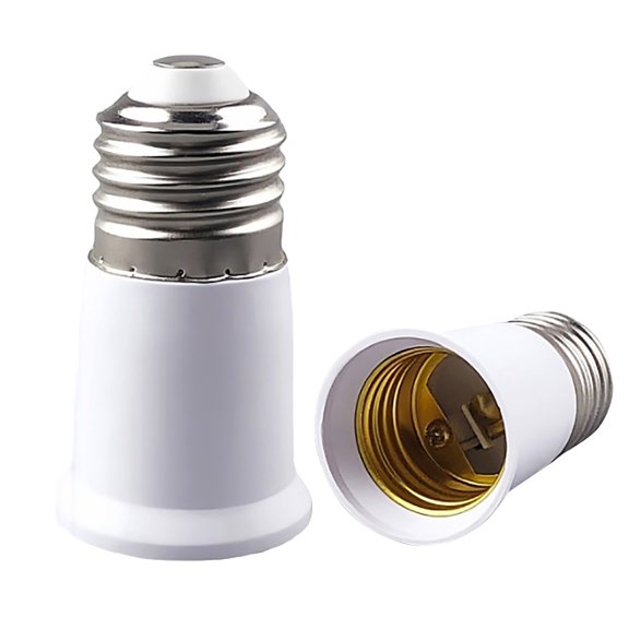 E27 Screw Light Bulb Socket Converter Bayonet to Screw for LED Incandescent Bulbs Multiple Heights