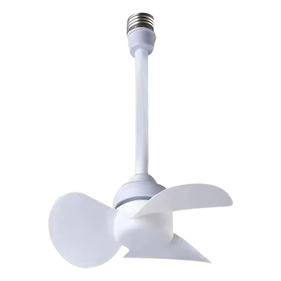 E27 Screw Mini Fan, Silent Operation, Usb Powered, Portable Ceiling Fan For Small Spaces