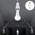 thumbnail image 1 of E27 Screw Sensor Lamp Head, E27 LED Infrared Light Socket Motion Sensor Lamp Holder Screw Bulb Adapter, 6m Sensing Distance IR Motion Activated Lamp Bulb Holder Adapter, 1 of 8