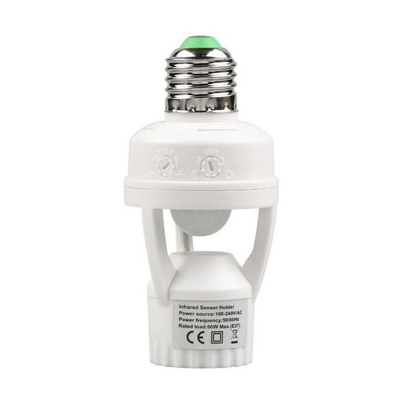 E27 Socket Converter With PIR Motion Sensor LED Lamp Base Intelligent Switc