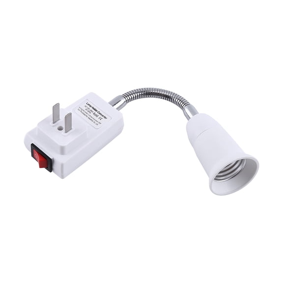 E27 Socket To Plug Bulb Lamp Adapter With Flexible Gooseneck Holder And OFF/ON Switch(US Plug)