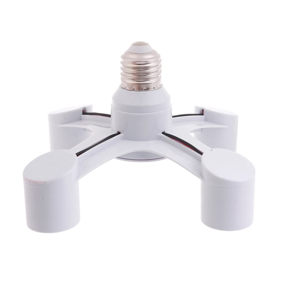 E27 To E27 Extended LED Bulb Socket Splitter Adapter Bracket Lamp Holder for Home Dining Room Photo Studio
