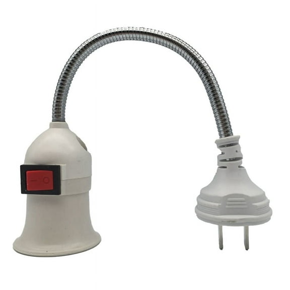 E27 US Plug Lamp Base Conversion Led Light Wall Flexible Lamp Holder Converter with Switch Led Head Bulb Socket