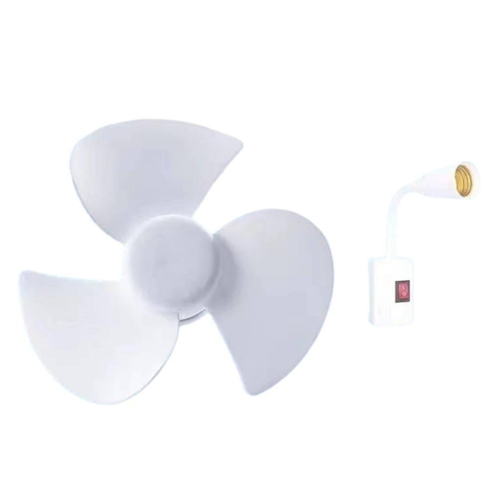 E27 US Standard Screw Mouth Large Wind Power Mini Fan Silent Ceiling