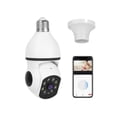 thumbnail image 1 of E27 WiFi Bulb Camera 1080P FHD WiFi IP Pan Tilt Security Surveillance Camera with Two-Way Audio Full Color Night Vision Flood Light Motion Tracking Si - White, 1 of 1