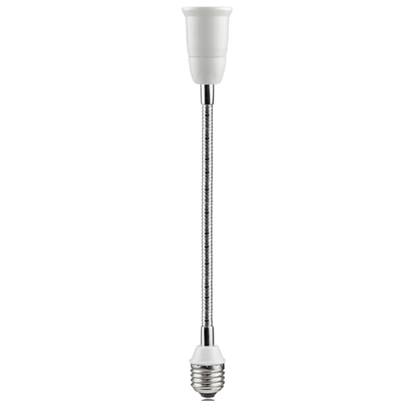 E27 to E27 Base Gooseneck Extension Adapter Converter Screw Socket Extender Lamp Light Bulb Holder 16-60cm